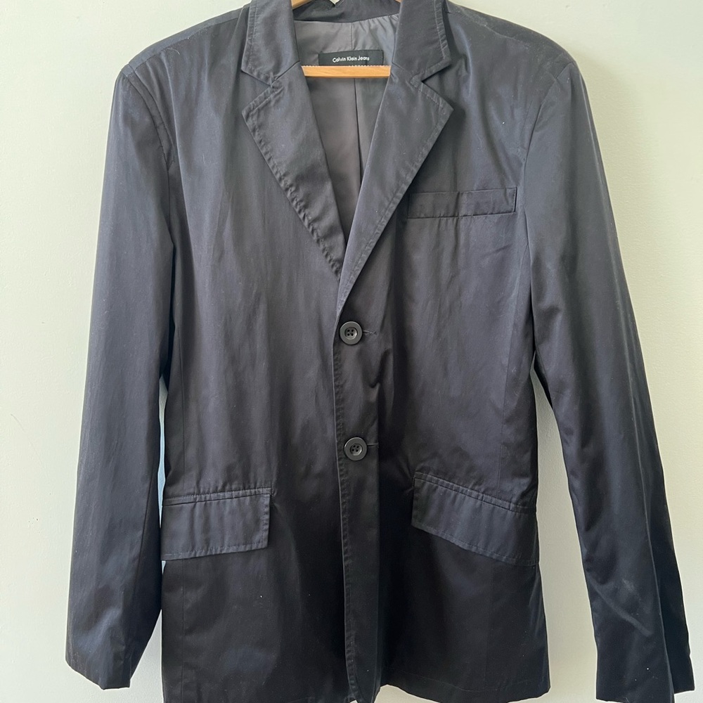 Calvin Klein Jeans satin blazer with dragon embroidery on the back